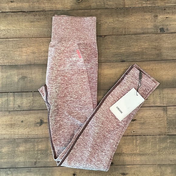 Gymshark Pants - GYMSHARK High waisted flex leggings Winterberry color small